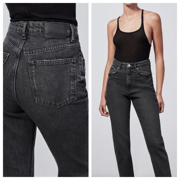 Zara Denim - Zara black denim the 90’s mom fit jeans 2